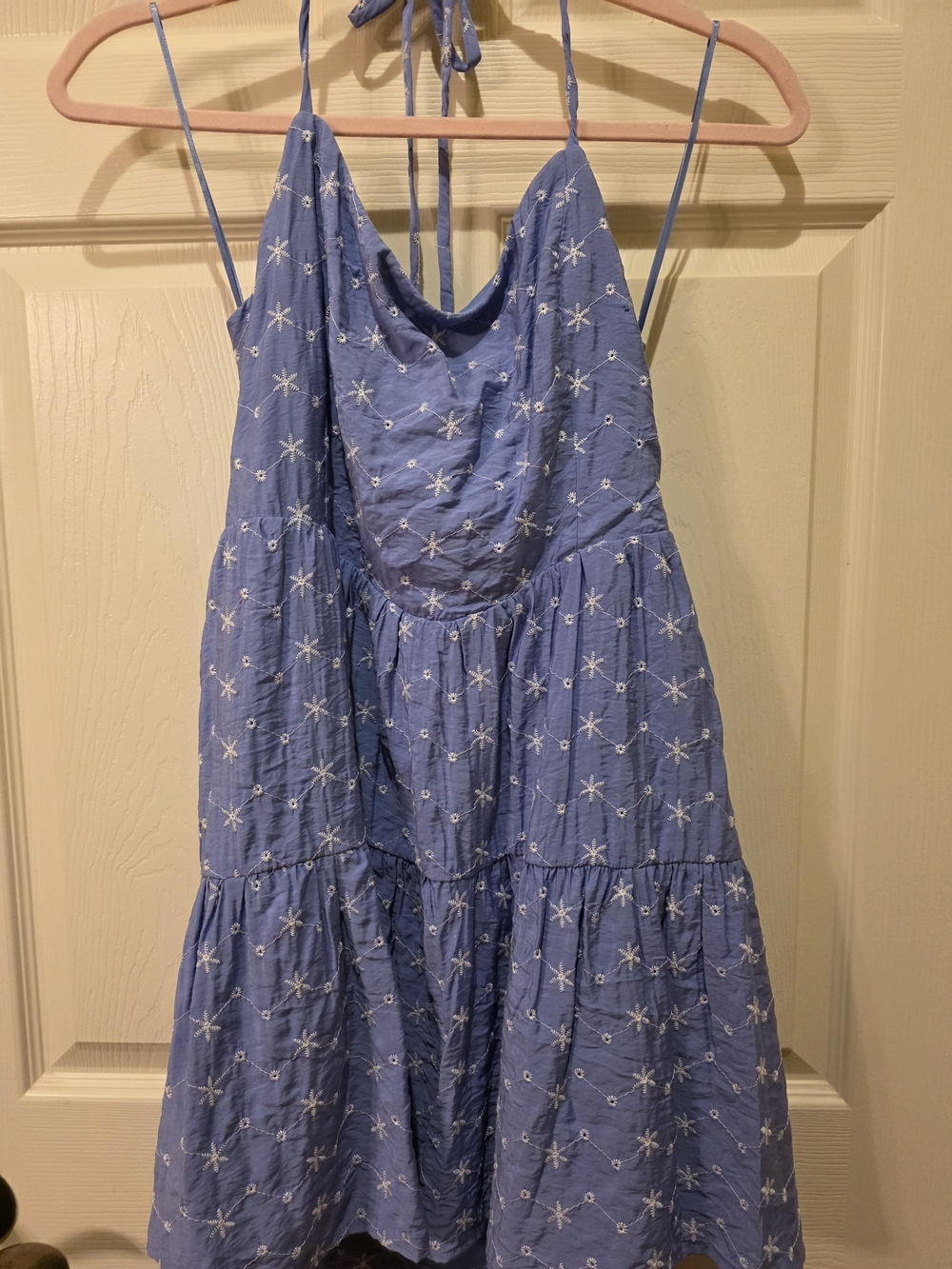 Altar'd State embroidered halter mini dress - Picture 2 of 6